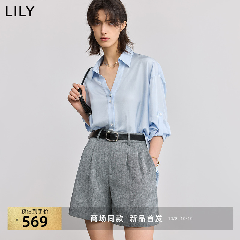 LILY100%醋酸薄款女装外套