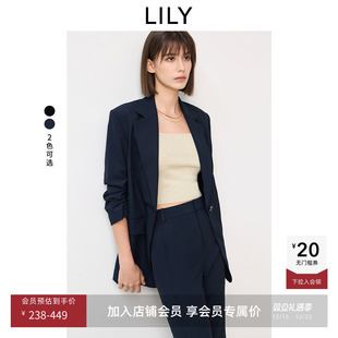 西装 复古气质宽肩收腰职场通勤高级感套装 外套 女装 LILY2025新款