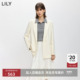 含羊毛时髦简约休闲廓形气质通勤白色西装 LILY2026春新款 女装 外套