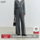 休闲裤 西裤 女装 格雷系收腰通勤阔腿裤 商场同款 LILY2025新款