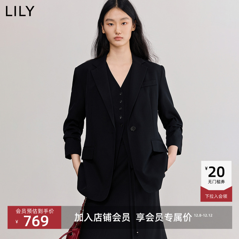 LILY混纺通勤女装西装外套