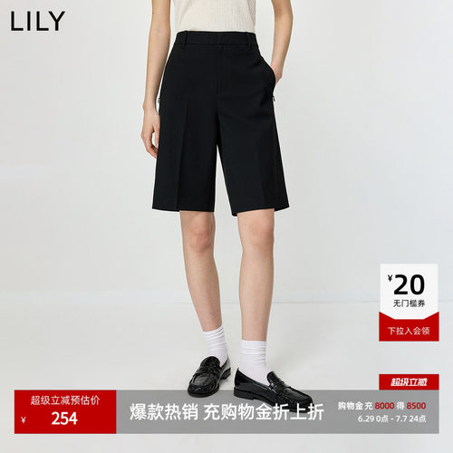 LILY通勤显瘦百搭新款休闲直筒裤
