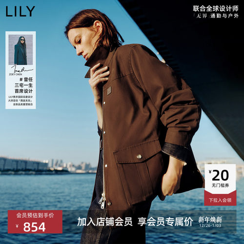 LILY新品纯棉工装夹克西装外套