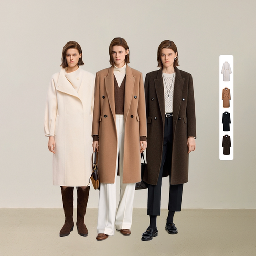 LILY轻量美丽诺羊毛双面呢大衣