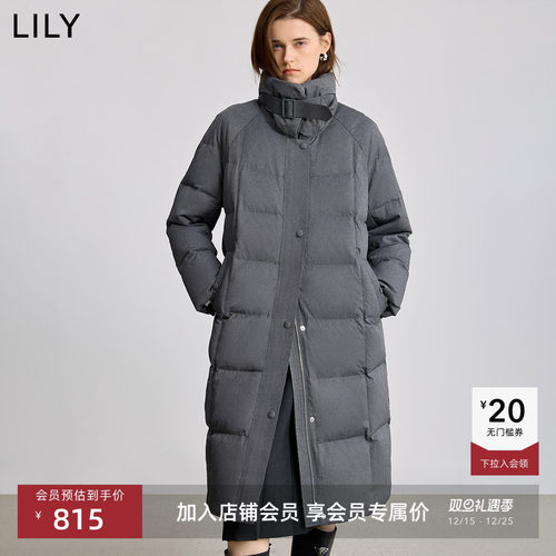 LILY立领通勤格雷系泡芙羽绒服