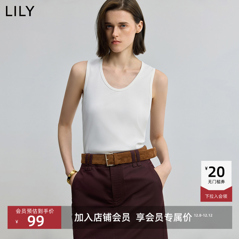 LILY新款休闲经典简约工字背心