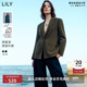 LILY2025含羊毛两面穿西服外套女 商场同款 无界西装 夹克系列