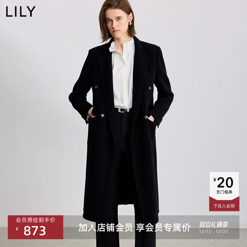 LILY轻量美丽诺羊毛双面呢大衣