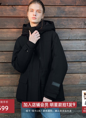 【法奢白金】羊毛风衣壳LILY25冬季中长新款外套加厚鹅绒羽绒服女