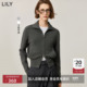 商场同款 LILY冬新款 女装 绵羊毛双拉链针织开衫 外套外套女