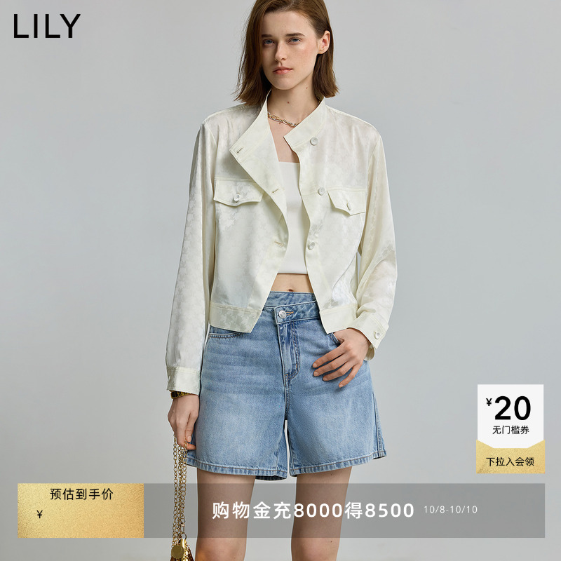 LILY通勤百搭设计感长袖夹克