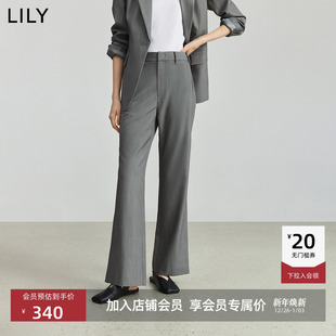 女装 微喇裤 格雷系时尚 裤 职业通勤显瘦休闲高腰西装 LILY2025新款