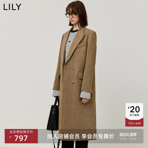 美拉德100%绵羊毛LILY宽肩毛呢