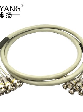 博扬2M跳线BNC-BNC 2M兆E1接头成品跳线syv75-2-1同轴电缆DDF3米