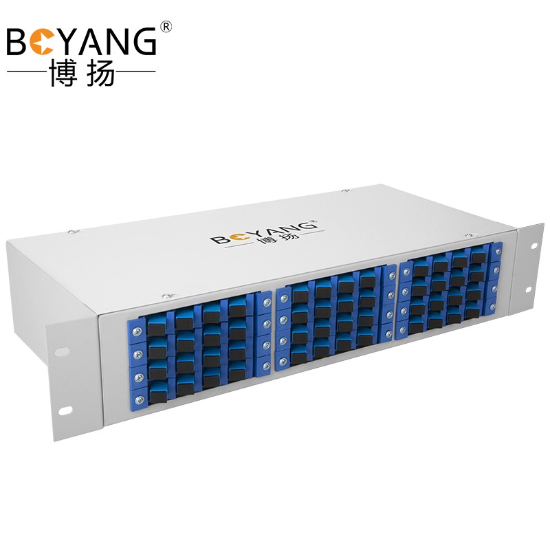 博扬 机架式光纤终端盒SC通用型 48口光纤盒子满配多模BY-SCMM-48