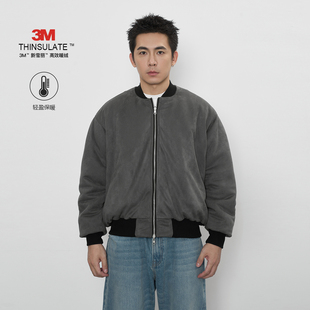 双面穿MA1飞行员夹克男3M新雪丽棉短宽廓形外套 24AW TOPTIER BRO