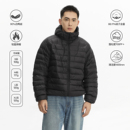 轻薄90白鸭绒连帽排骨羽绒服男保暖休闲内胆外套 冬季 TOPTIER BRO