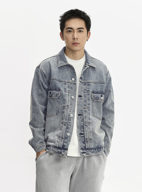 TOPTIER BRO 14.8oz TYPE-2 经典复古工装风短宽版牛仔夹克外套男