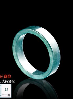 天然a货翡翠男女情侣玉石戒指