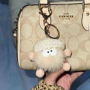 适用coach蔻驰女包包挂件公仔轻奢小众精致小挂件饰品钥匙扣
