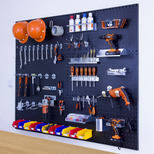 洞洞板方孔烘焙收纳挂架置物架挂钩汽车美容挂墙板五金工具挂板架