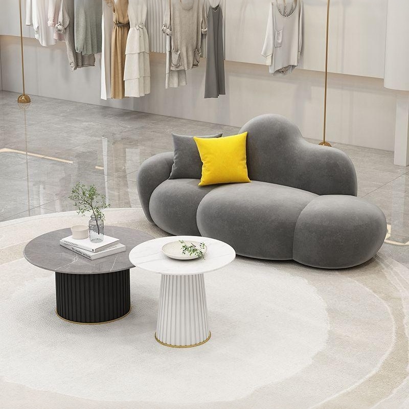 简约ins沙发创意云朵沙发服装店美容院休息区家用小户型可爱沙发