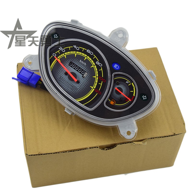 适用豪爵踏板摩托车喜之星小福星SHJ100T-7CDM仪表总成咪表码表壳