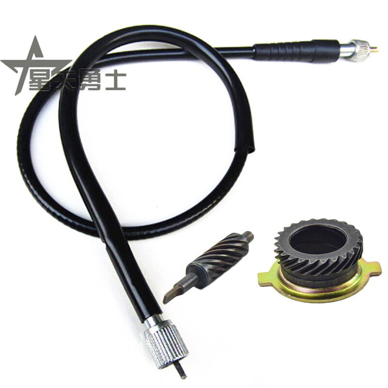 适用豪爵铃木弯梁车悦帅GD110里程齿里程线咪表码表速度感应齿轮