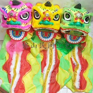 佛山耐摔醒狮子头套装6寸儿童舞狮摆件学生幼儿园小孩玩具龙新年