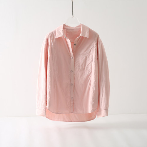 2025冬季爆款暖系粉色时尚设计感棉衣休闲氛围感宽松保暖显瘦外套