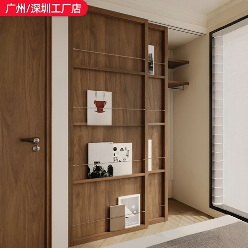 幽灵门定制古风移门吊轨滑门