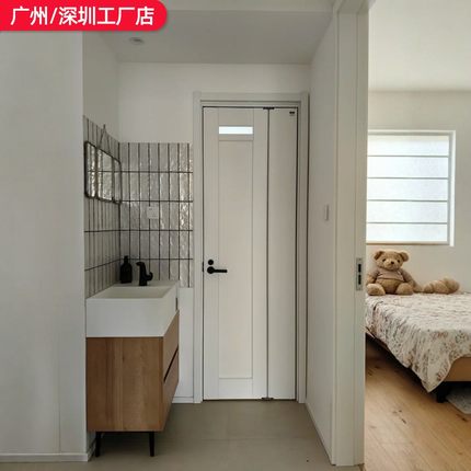 三七折叠门小户型五五房间门37厨房移门室内门卫生间门推拉折叠门