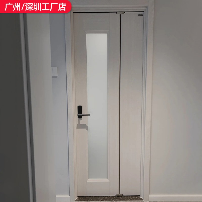 折叠门卫生间小户型中折门洗手间37门厕所无下轨推拉三七折叠门_虎窝淘