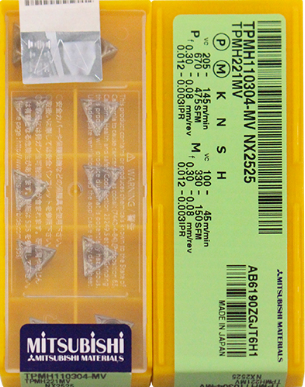 日本数控刀片TPMH110304-MV NX2525  金属陶瓷 钢件 铸铁通用