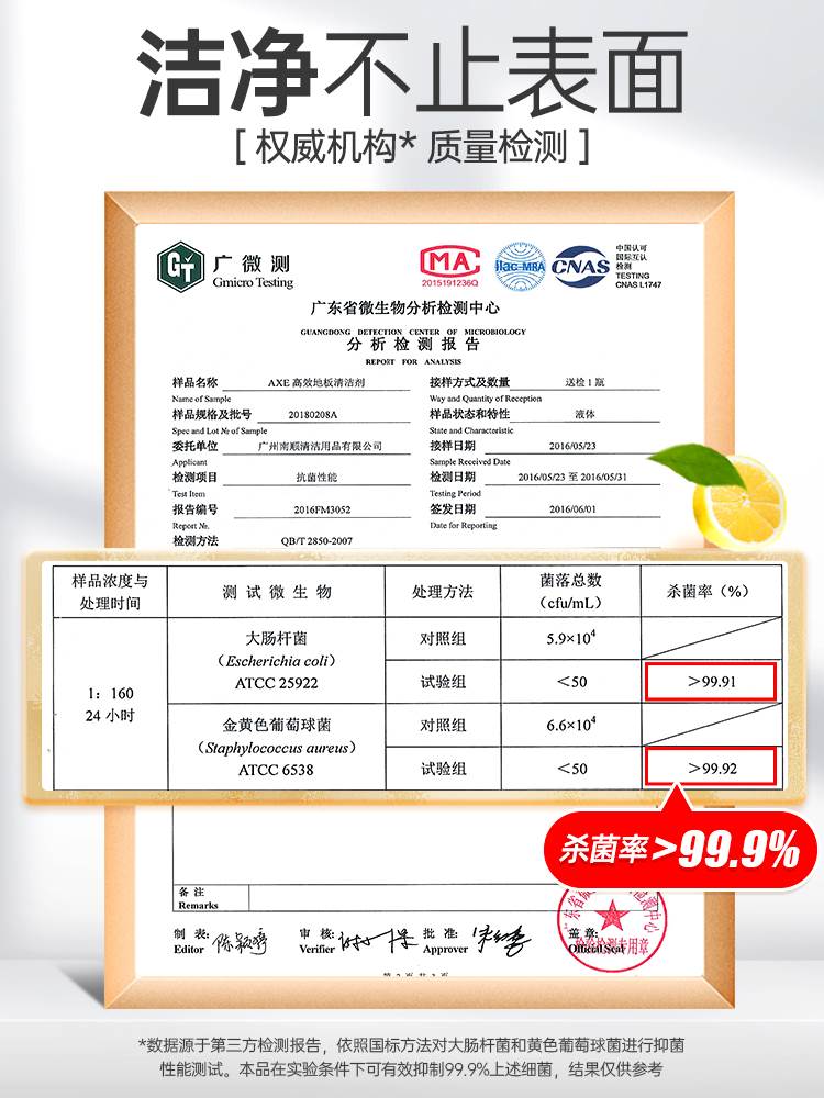 AXE斧头牌地板清洁剂家用瓷砖地板大理石强力去污拖地水液4L组合