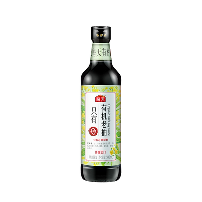 海天有机老抽酱油0添加