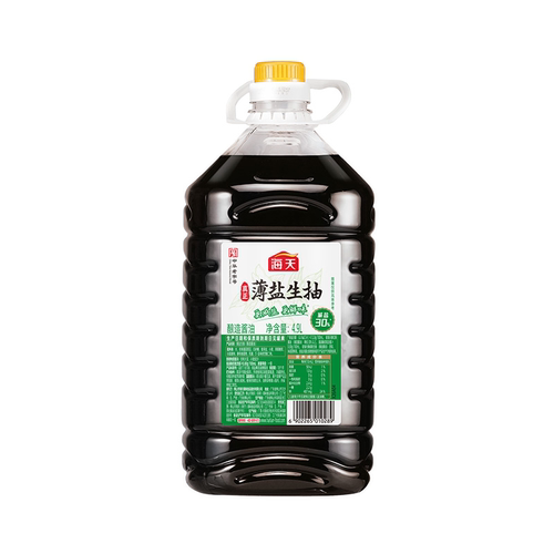 海天薄盐生抽4.9L商用餐饮大桶装