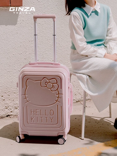 银座 Оригинальный милый розовый чемодан