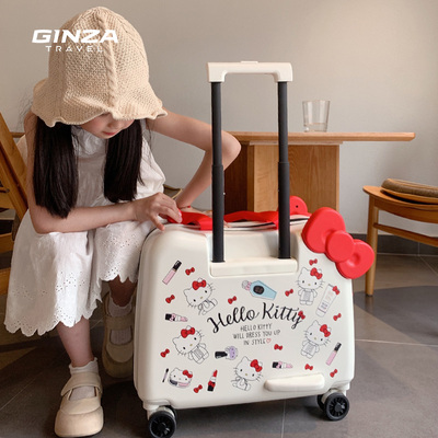 银座xHello Kitty正版联名行李箱高颜值轻便万向轮拉杆箱