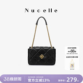 NU纽芝兰女包2026新款 小香风链条包单肩斜挎腋下菱格包百搭通勤包