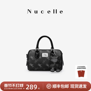 NU纽芝兰飞马波士顿包女式2026新款款枕头包斜挎保龄球包手提小包