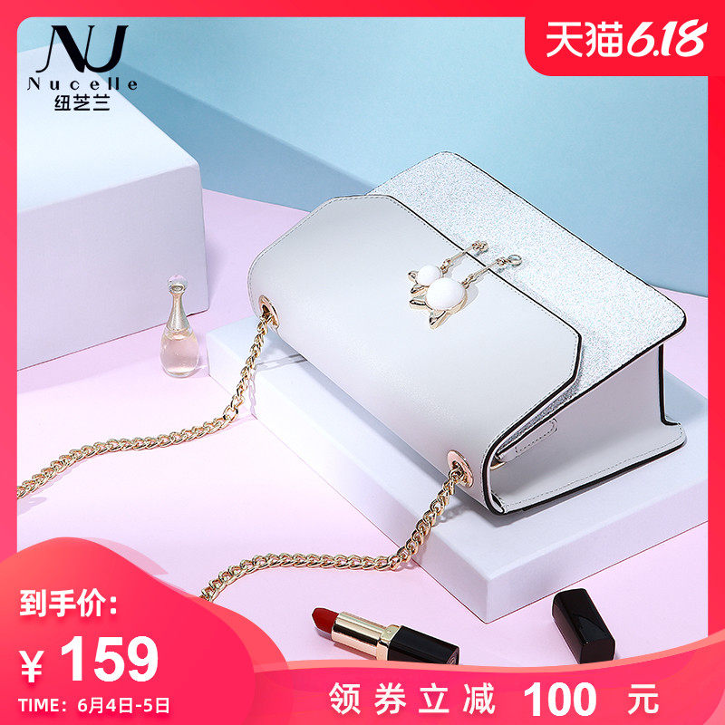 纽芝兰包包女包2020新款潮百搭2019小ck少女斜挎包链条单肩包春夏