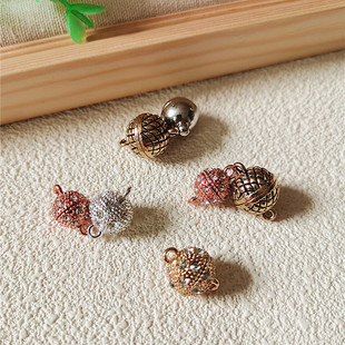 3个拼色强力吸铁扣手链磁铁扣小方巾丝巾链接相吸扣项链DIY配饰件