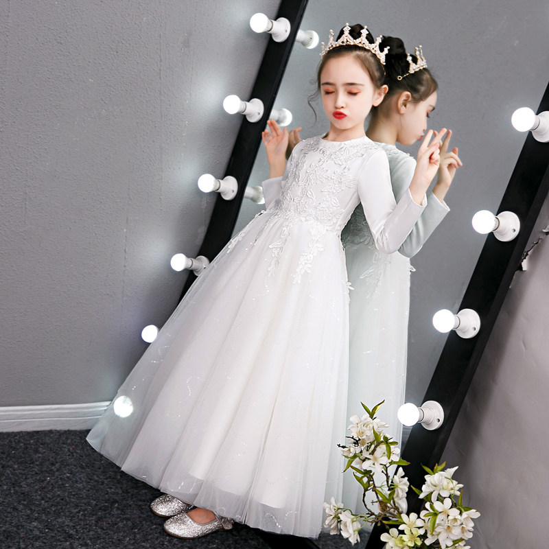 女童洋气公主裙秋冬2025新款儿童钢琴演奏演出服小花童婚纱礼服裙,童装/婴儿装/亲子装,儿童礼服,淘宝优惠券,粉丝福利购,淘宝优惠卷