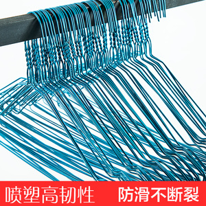 干洗店一次性衣架洗2.2衣店衣架干洗店晾衣架加粗钢丝喷塑衣架