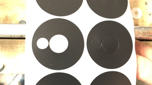 亿纬40135垫片40155亚黑耐高温耐酸碱c40绝缘片单面带胶0.35厚