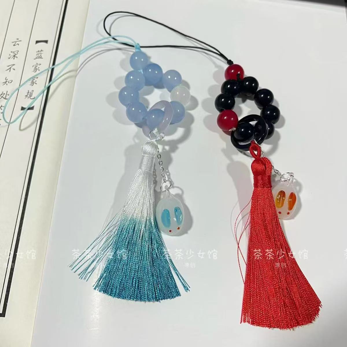 魔道祖师蓝忘机魏无羡手机链 可动漫手表/项链/饰品