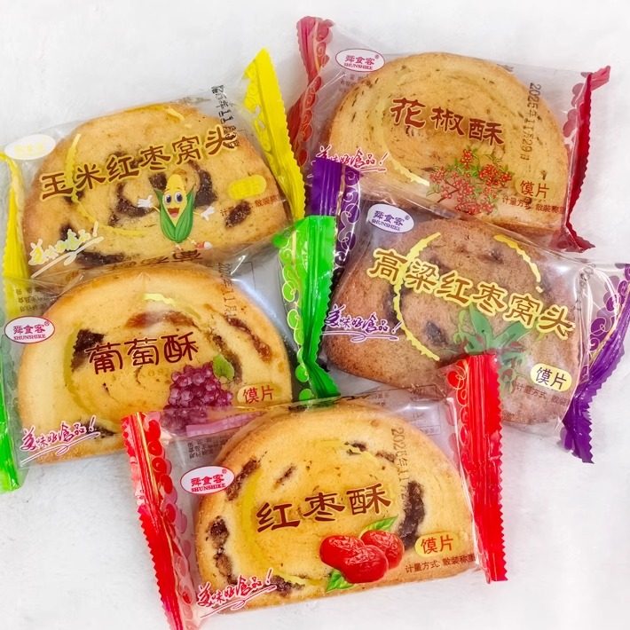 山西运城 舜食客红枣酥葡萄酥馍片多口味包邮 烤馒头片早餐零食