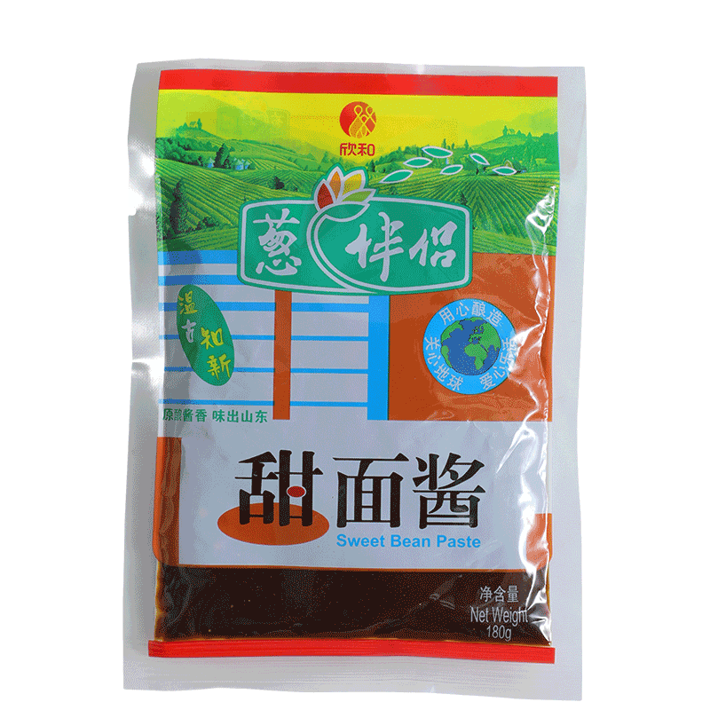 葱伴侣甜面酱180g大酱豆瓣酱150g拌馅炸酱面煎饼蘸酱调料山东欣和