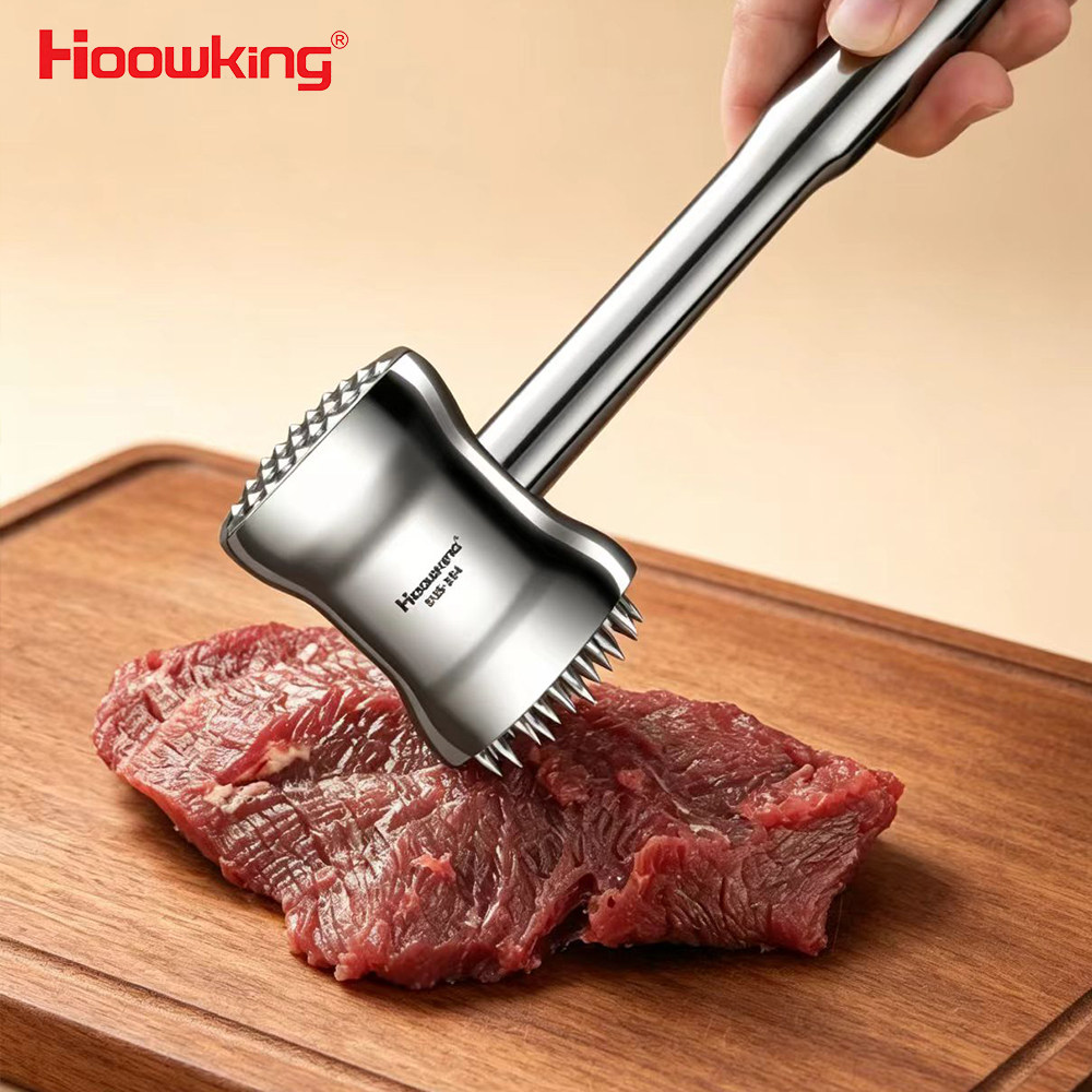 304不锈钢松肉锤家用敲肉锤锋利钢针断筋嫩肉神器厨房拍牛排锤子